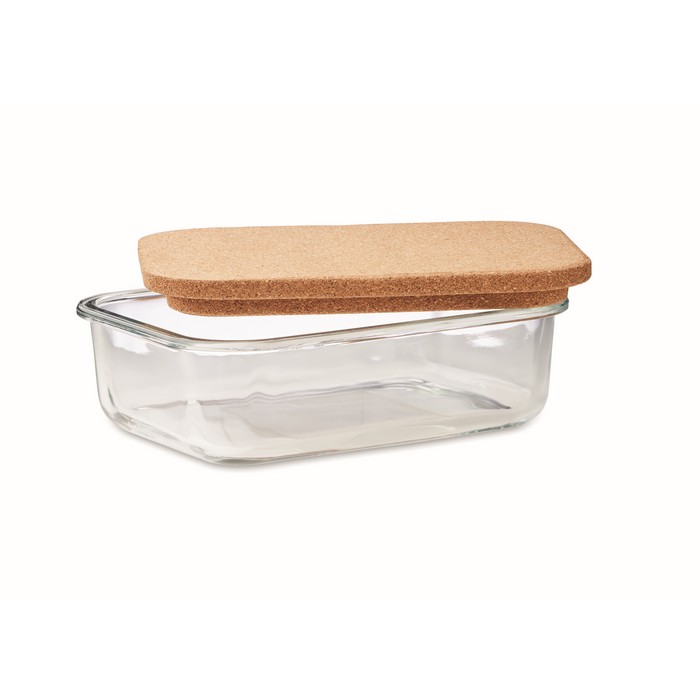 Lunchbox Glas mit Kork