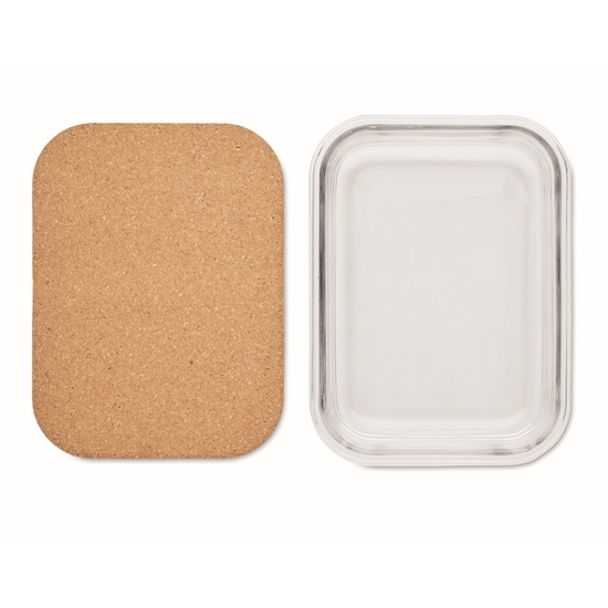 Lunchbox Glas mit Kork