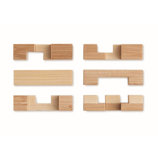 Holzpuzzle/Gehirnjogging Bambus