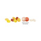 Midi Dose, weiß, Mini Bonbons Fruchtmix
