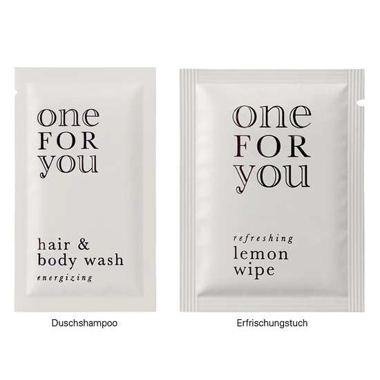 Werbekarte long, Erfrischungstuch