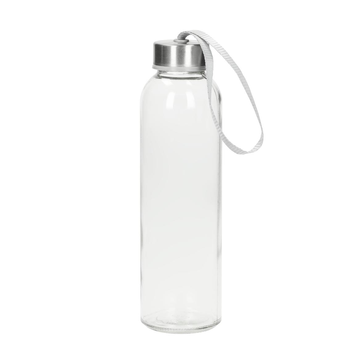 Glasflasche mit Hülle "Pure", 0,5l