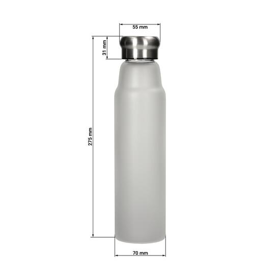 Glasflasche "Life" 700 ml, Frosted