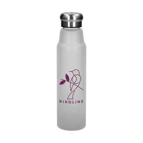 Glasflasche "Life" 700 ml, Frosted
