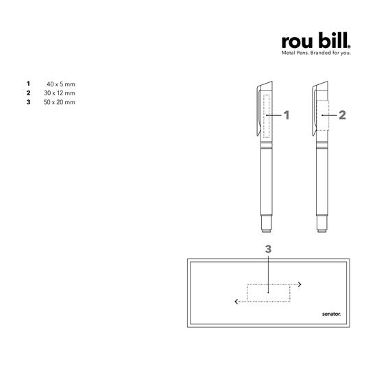 roubill Carbon  Line Set (Drehkugelschreiber+ Füllhalter)