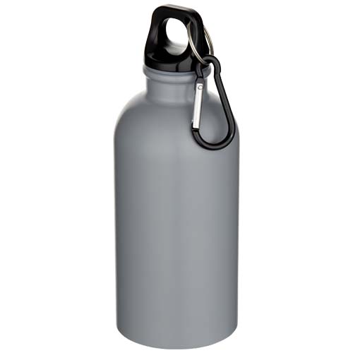 Oregon 400 ml matte RCS-zertifizierte einwandige Trinkflasche aus recyceltem Edelstahl mit Karabinerhaken