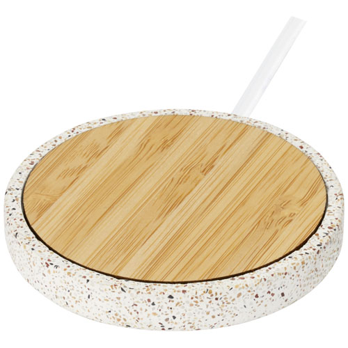 Terrazzo 10 W kabelloses Bambus-Ladepad