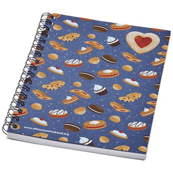 Desk-Mate® A6 farbiges Notizbuch mit Spiralbindung