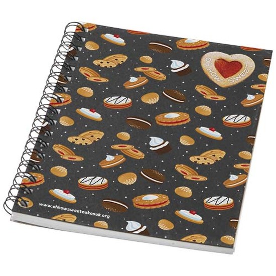 Desk-Mate® A6 farbiges Notizbuch mit Spiralbindung