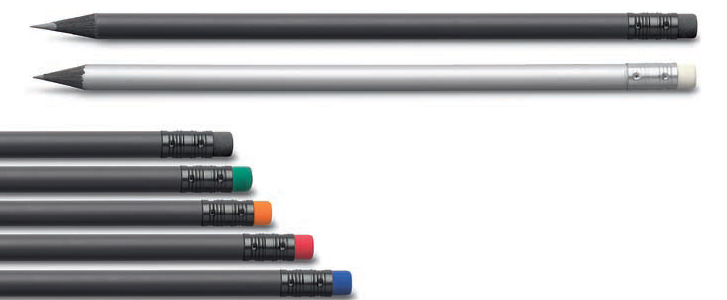 Design Bleistift mit Radiertip