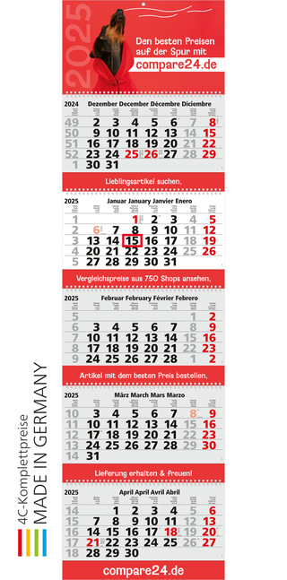 5-Monats-Kalender Grande Wire-O 5 Bestseller