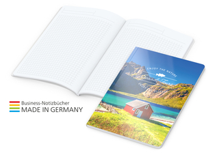 Notizbuch Copy-Book White bestseller A5, gloss-individuell