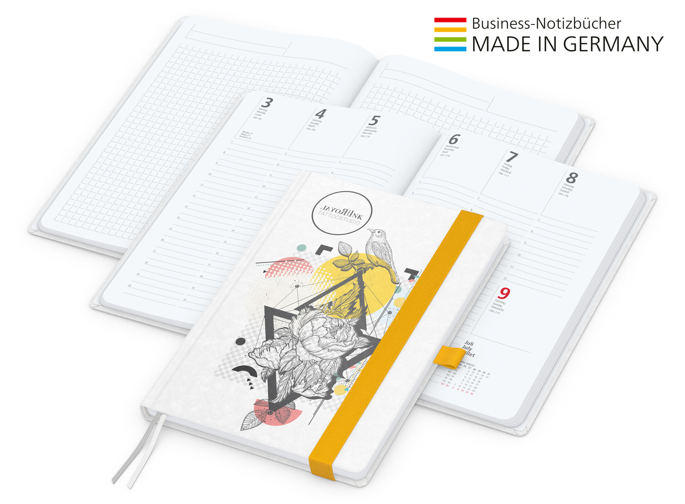 Match-Hybrid White Bestseller A4, Natura individuell, gelb
