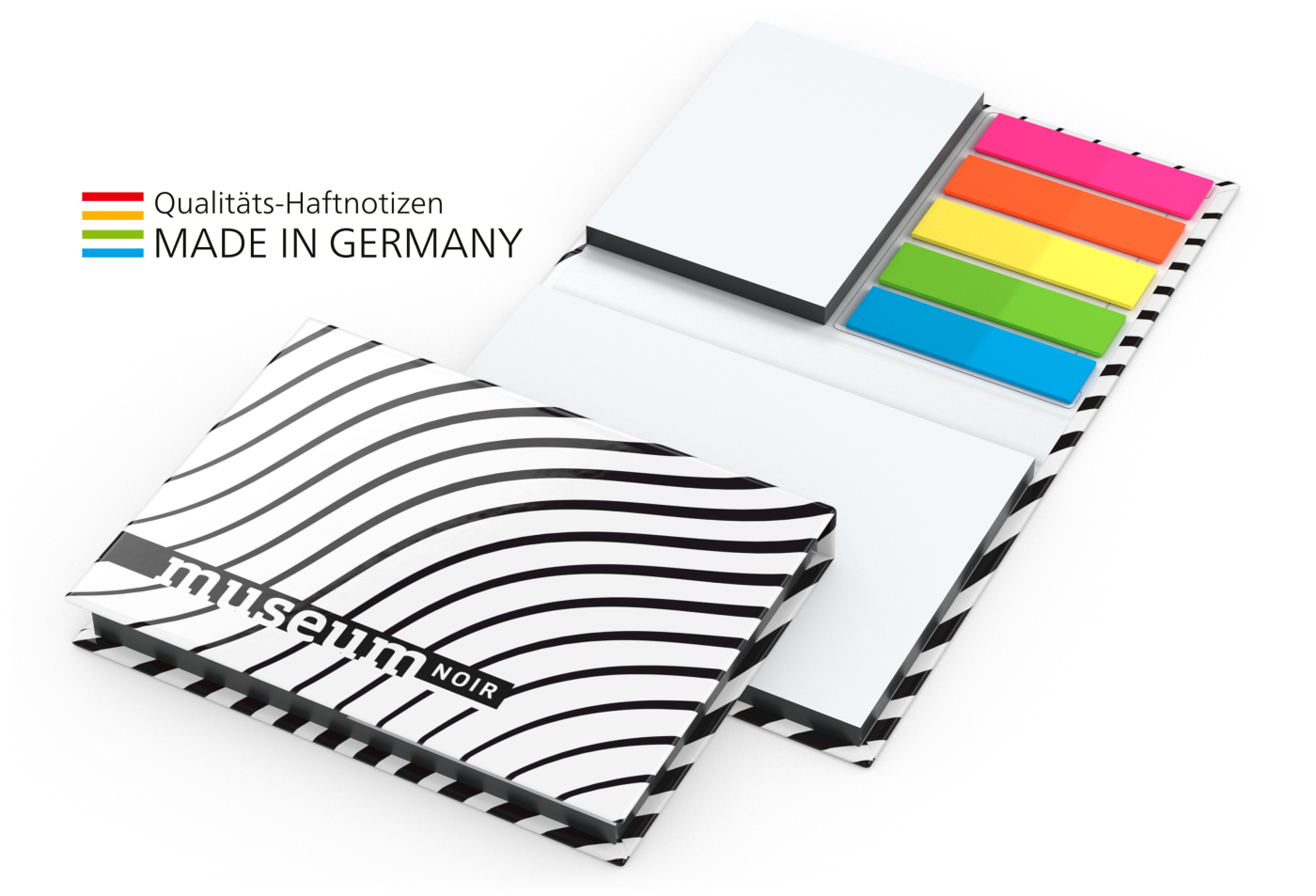 Kombi-Set Budapest White Bestseller Bookcover gloss-individuell, Farbschnitt schwarz