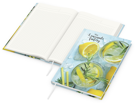 Notizbuch Note-Book A4 Cover-Star Recycling-Matt inkl. 4C-Druck