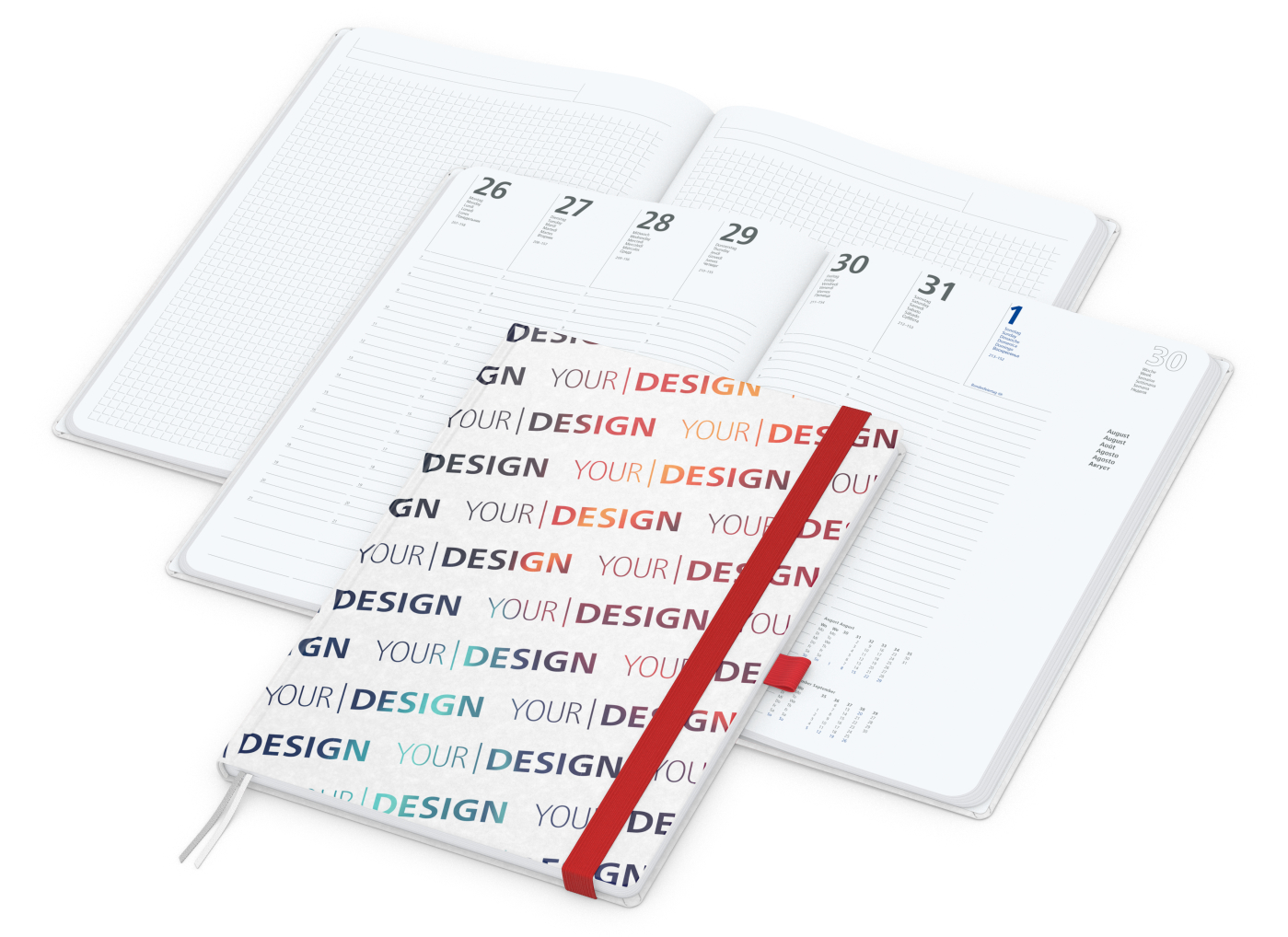 Wochenplaner Match-Hybrid White A4 Natura Bestseller