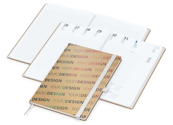 Wochenplaner Match-Hybrid White A4 Natura Bestseller