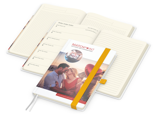 Wochenplaner Match-Hybrid Creme A5 Cover-Star Bestseller