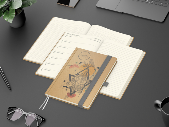 Wochenplaner Match-Hybrid Creme A5 Natura Bestseller