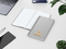 Notizbuch Easy-Book Basic Bestseller, Pocket, silber inkl. Goldprägung