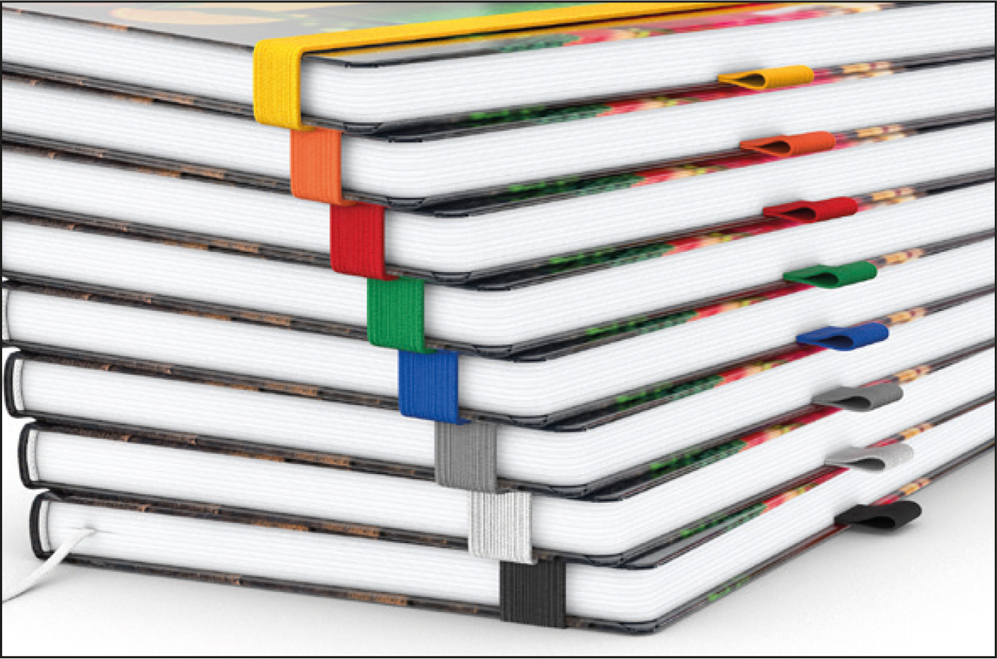 Notizbuch Match-Book Creme Bestseller, A4, Cover-Star, matt-individuell, mittelblau