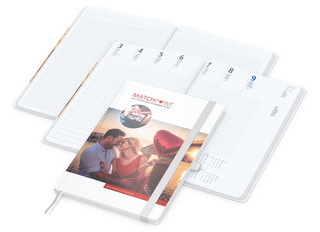 Wochenplaner Match-Hybrid White Bestseller, A4, Cover-Star gloss, weiß
