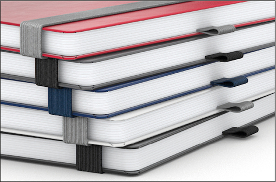 Notizbuch Vision-Book Creme Bestseller, A4, weiß inkl. Goldprägung