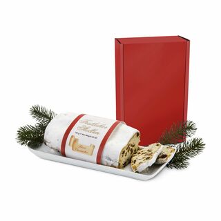Geschenkset / Präsenteset: Christstollen im roten Geschenkkarton 2K1345