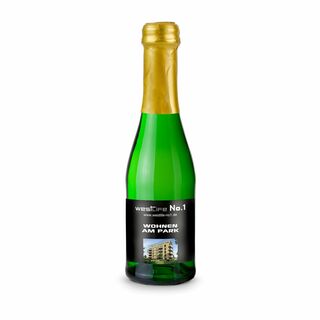 Sekt Cuvée Piccolo - Flasche grün - Kapsel gold, 0,2 l 2K1915a