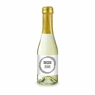 Secco ZERO, alkoholfrei - Flasche klar - Kapsel gold, 0,2 l 2K1939a