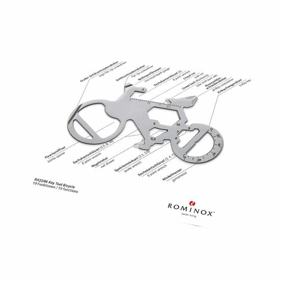 ROMINOX® Key Tool Bicycle (19 Funktionen) Merry Christmas 2K2102l