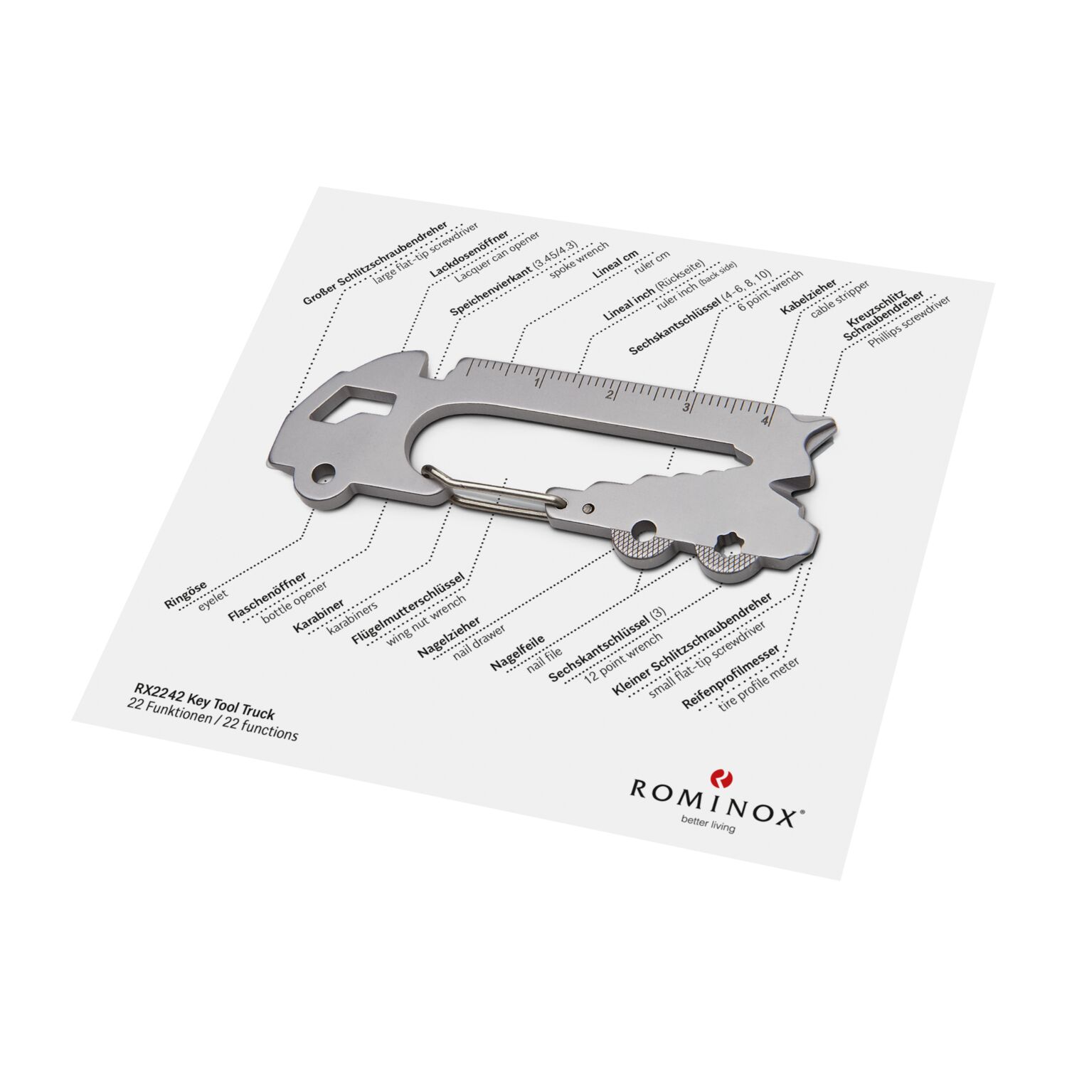ROMINOX® Key Tool Truck (22 Funktionen) Super Dad 2K2108a