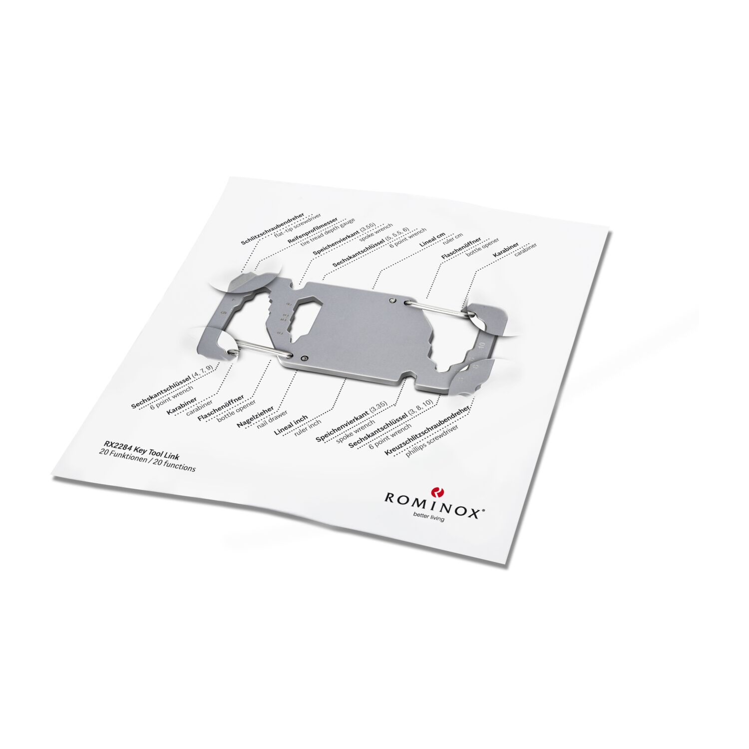 ROMINOX® Key Tool Link (20 Funktionen) Frohe Ostern Hase 2K2202j
