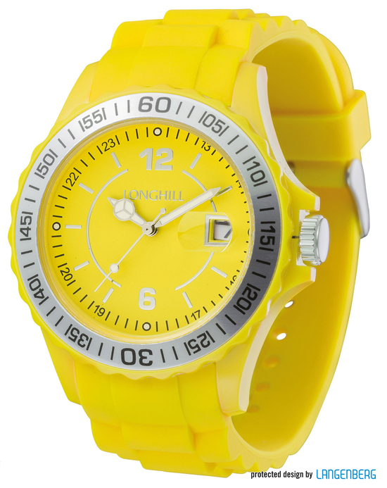 Kunststoffuhr LOGI SILBER