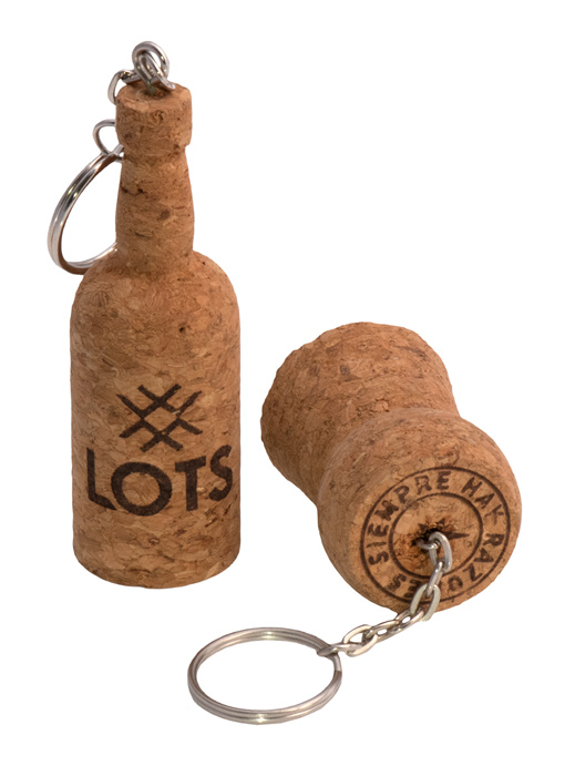 Kork-Schlüsselanhänger Flasche