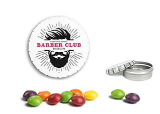Mini Clic Clac Box 37 g Skittles weiß