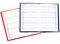 Taschenkalender "Status" im Format 9 x 15 cm, Kalendarium Grau/Blau, 32 Seiten gebunden, Kartoneinband