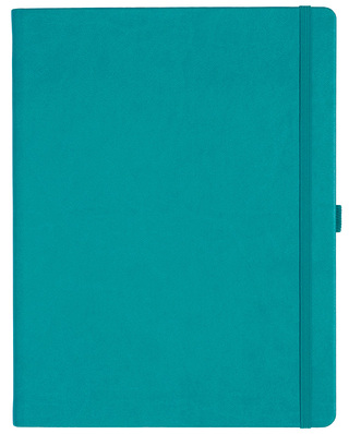 Notizbuch Style Large im Format 19x25cm, Inhalt blanco, Einband Slinky in der Farbe Turquoise