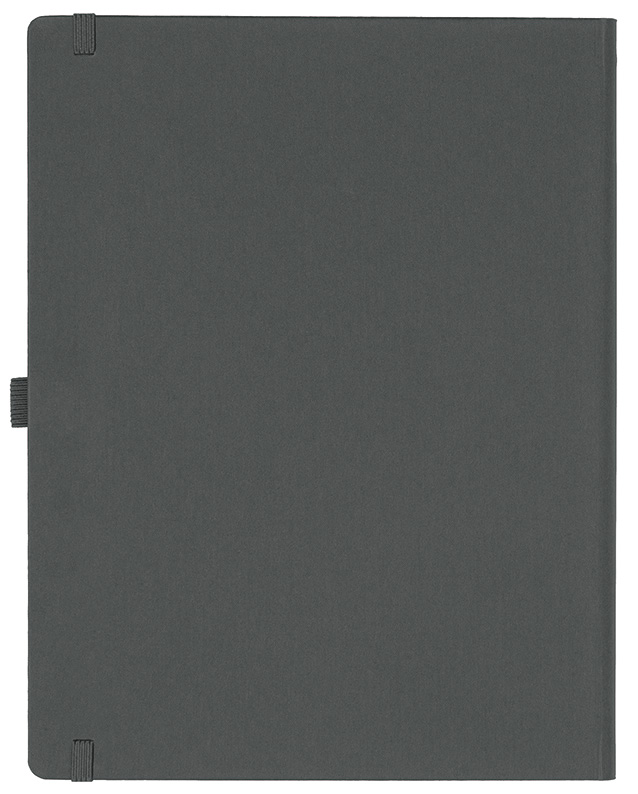 Notizbuch Style Large im Format 19x25cm, Inhalt liniert, Einband Fancy in der Farbe Graphite