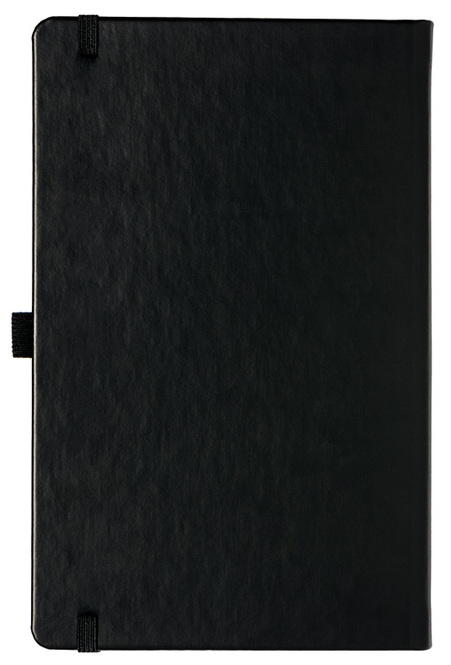 Notizbuch Style Medium im Format 13x21cm, Inhalt blanco, Einband Slinky in der Farbe Black.