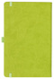 Notizbuch Style Medium im Format 13x21cm, Inhalt liniert, Einband Slinky in der Farbe Lime