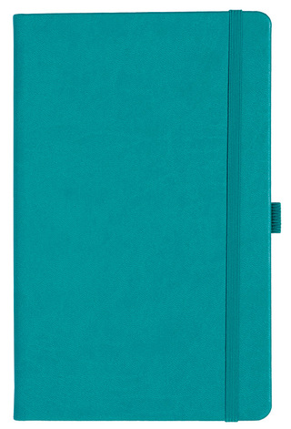 Notizbuch Style Medium im Format 13x21cm, Inhalt liniert, Einband Slinky in der Farbe Turquoise