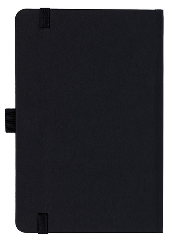 Notizbuch Style Small im Format 9x14cm, Inhalt kariert, Einband Fancy in der Farbe Black