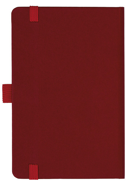 Notizbuch Style Small im Format 9x14cm, Inhalt kariert, Einband Fancy in der Farbe Ruby Red