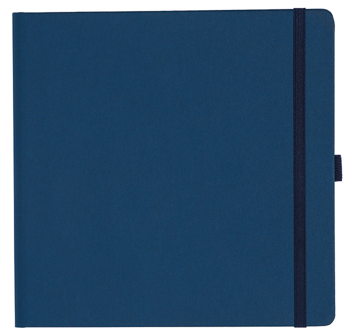 Notizbuch Style Square im Format 17,5x17,5cm, Inhalt blanco, Einband Fancy in der Farbe Royal Blue