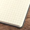 Notizbuch Style Square im Format 17,5x17,5cm, Inhalt kariert, Einband Fancy in der Farbe Black