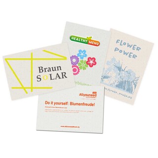 Samenpapier DIN A6 - Mohnblume, Druck 4/0-c