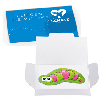 Samenpapier lustige Tierchen - Raupe Wanda