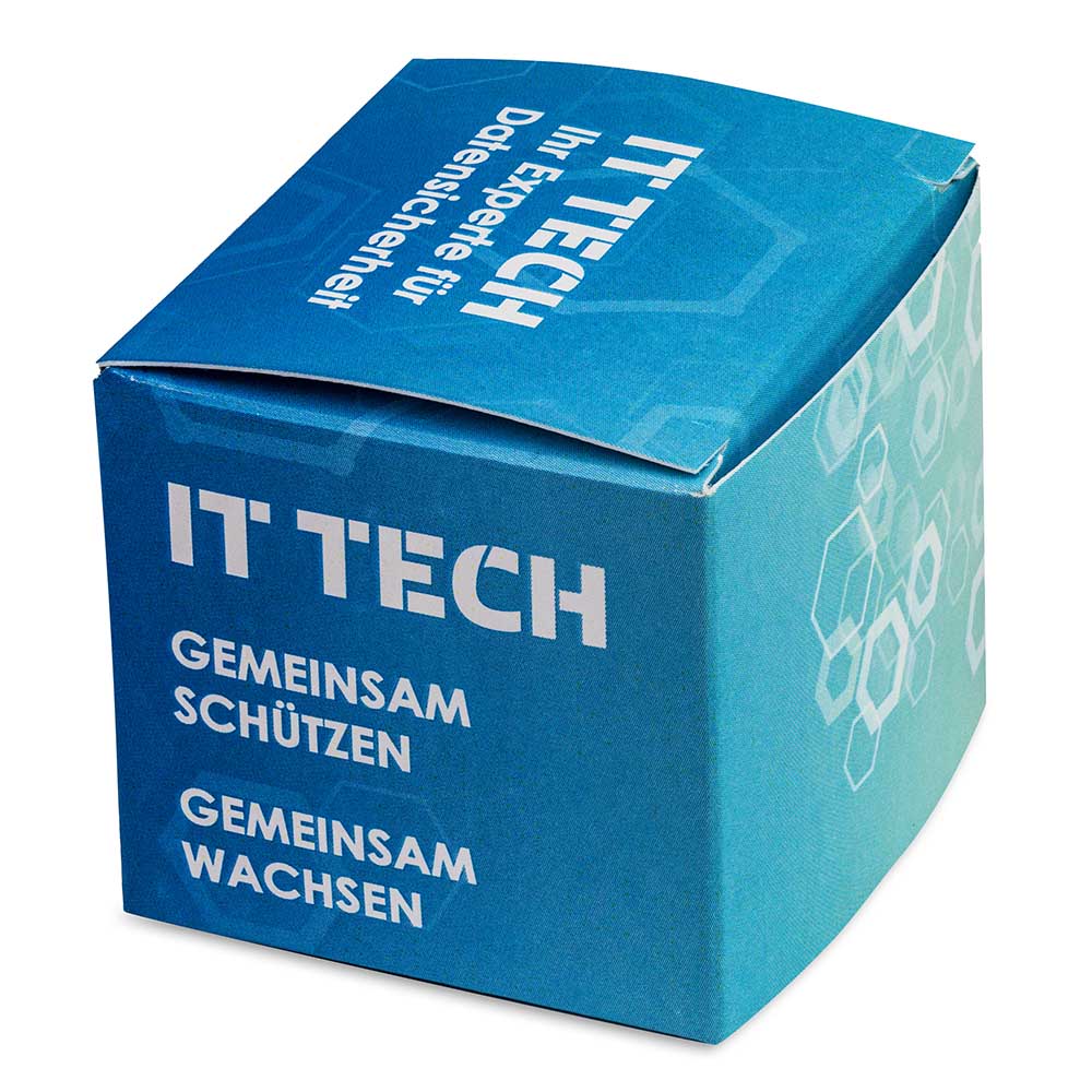 Pflanz-Holz Hexagon mit Samen - Fichte, 1 Seite gelasert