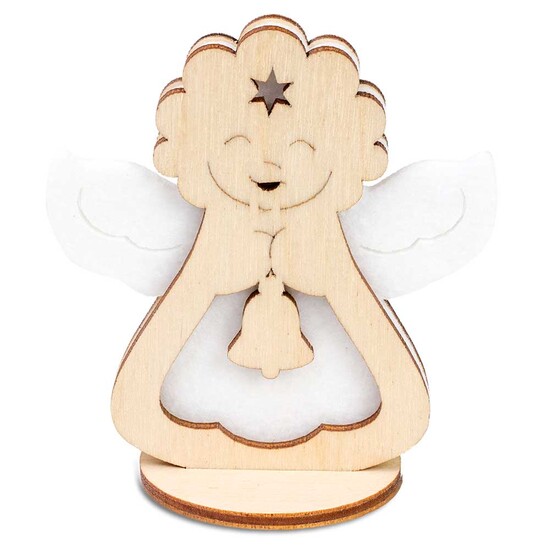 Steckfiguren-Karte Filz Premium - Engel Premium 4/0-c